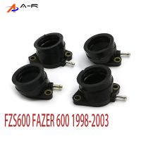 【hot】▫☏  4 Piece Motorcycle Carburetor Carburateur Intake Manifold Joint Boot 5DM-13586-01 FZS600 FZS 600 1998 - 2003