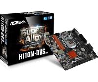 ASROCK H110M-DVS R3.0 MAINBOARD DDR4 Socket 1151 Support CPU Gen 6-7