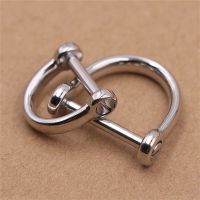 【CW】 1 x steel D-ringshackle Clasp Buckle Keychain screw pin joint Connecter Parts