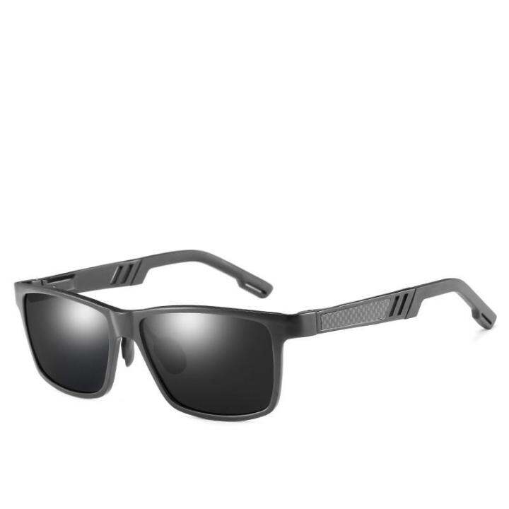 Wy Ting Men Square Polarized Brand Designer Aluminium Sunglasses