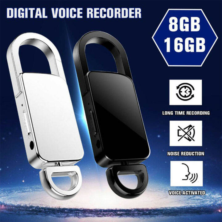 Hidden Digital Voice Recorder Keychain Voiceactivated Mini Recording