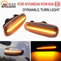 For Kia Pro ceed Estate Rio III Hatchback Saloon Hyunda i30 Azera Elantra Avante Dynamic LED Side Marker Light Turn Signal Lamp