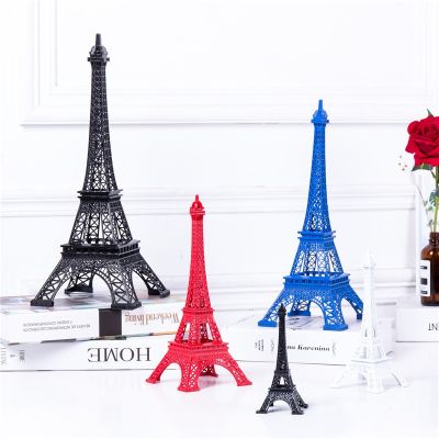13cm Multicolor Paris Eiffel Tower Figurine Statue Metal Crafts Vintage Model Miniatures DecorTone Travel Souvenirs Decorations