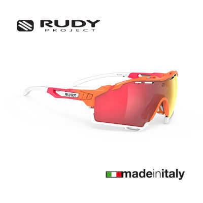 แว่นกันแดด Rudy Project Cutline Mandarin / Multilaser Red แว่นกันแดดสปอร์ต แว่นกีฬา ติดคลิปสายตาได้ แว่นปั่นจักรยาน [Technical Performance Sunglasses]