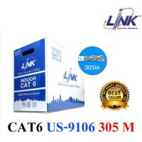 สาย LAN UTP Cable CAT6 LINK รุ่น( US-9106LSZH) INDOOR 305M