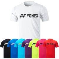 YONEX Yonex Yy สุทธิเสื้อยืดชุดกีฬาแบดมินตันผู้ชายและกีฬาสำหรับผู้หญิงเสื้อผ้าฝึกซ้อมแขนสั้นแห้งเร็ว22ใหม่