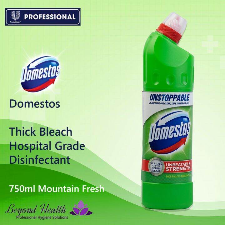 Domestos Thick Bleach Hospital Grade Disinfectant Mountain Fresh 750ml