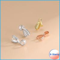 X-STARRY 3PCS เงินสีเงิน ตัวล็อคจี้เงินแท้925 ตะขอแขวนจี้ อุปกรณ์เสริม DIY ชิ้นส่วนสร้อยคอ เครื่องประดับสำหรับทำ ตะขอกำไลข้อมือ ชิ้นส่วนสร้อยคอ