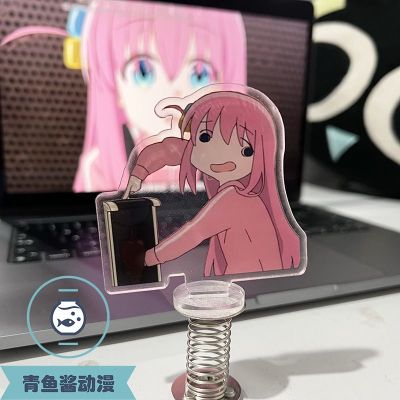 Bocchi The Rock Anime Keychain Women Goto Hitori Acrylic Shake Stand Model Plate Kawaii Collection Display Ornament Accesorios Key Chains