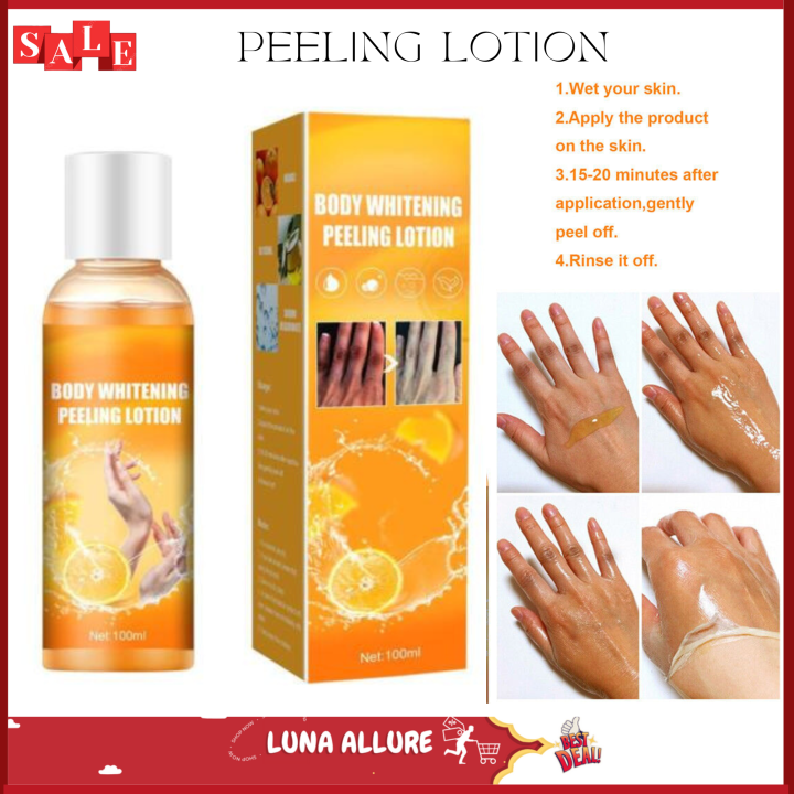 Body Whitening Peeling Lotion Skin Lightening Brightening Flawless ...