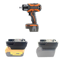 ตัวแปลงอะแดปเตอร์ MilwaukeeDewalt 18V 20V แปลงเป็น RIDGID 18V เครื่องมือไฟฟ้าตัวแปลงแบตเตอรี่