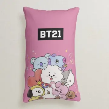 BT21 Little Buddy Pillow Cover Bangtan Boys BTS Cases Cotton Kpop Home