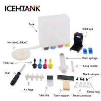 ICEHTANK ระบบต่อเนื่อง Ciss Ink Tank สำหรับ Canon Pixma MG3540 MG3640 MG3640S Mg2540s Ciss สำหรับ HP Deskjet 2130ตลับหมึก