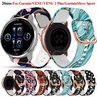 ☊▫ 20mm Smart Watch Bands For Garmin VENU2/VENU 2 Plus SQ Wrist Straps For GarminMove Sport Watchband Bracelet Silicone Belt Correa