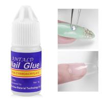 Practical  Nail Drill Gel with Brush Nail Art Tool Drilling Rhinestone Gel Lightweight Safe Nail Glue for Girls Adhesives Tape