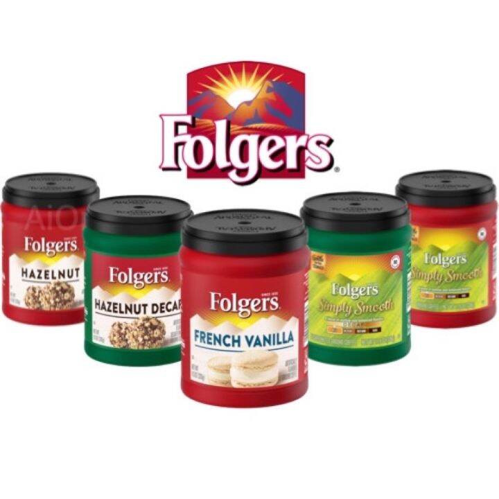 Folgers Flavors Simply Smooth French Vanilla Hazelnut Hazelnut Decaf Coffee 11.5 Oz (326g