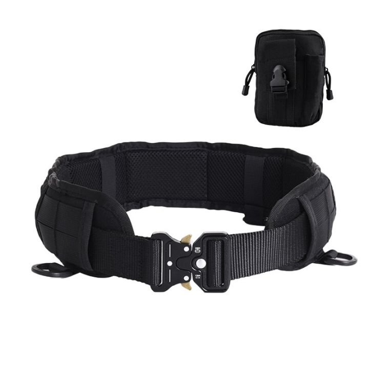 Military Tactical Adjustable Belt Outdoor Work Men Molle Battle Belt ...