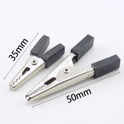 ；【‘； 10Pcs 50Mm 35Mm Alligator Clips Crocodile Test Lead Power Terminals Clips Electrical Tool