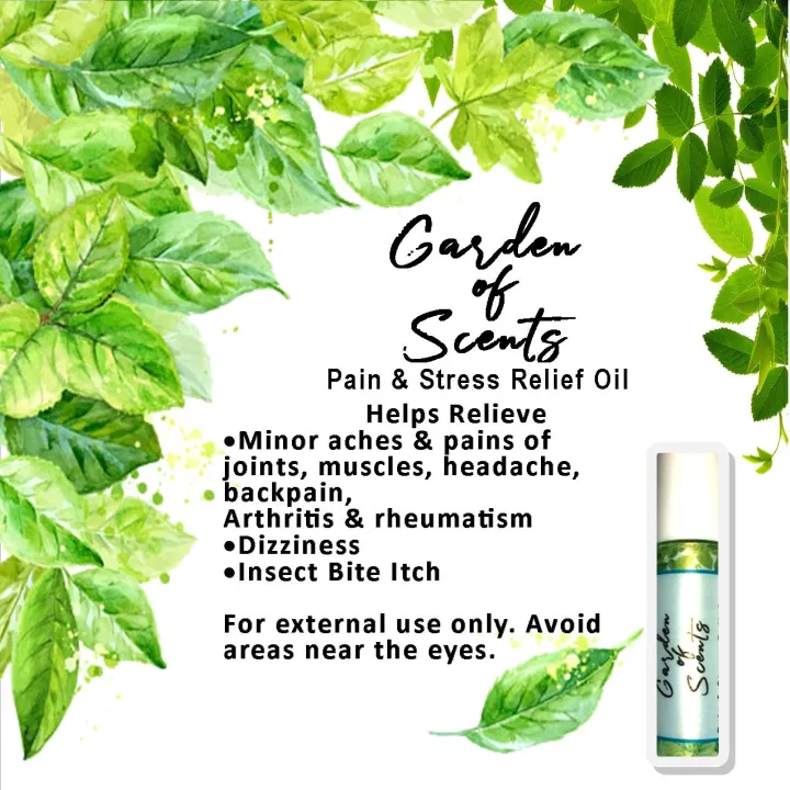 Garden of Scents Pain and Stress Relief Oil Essential Oil Roller Blend
