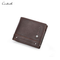 TOP☆Genuine Leather Men Wallet RFID Purses Card Holder Vintage Bifold Wallets Small Coin Pocket