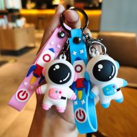 【LZ】❂☾✣  Criativo Cartoon Astronauta e Bestie Chaveiro Cadeia Pequeno Pingente Saco Acessórios Decoração Presente Atacado Astronauta Personalidade