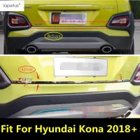 Lapetus ชุดแต่งรอกชั้นนอกเหล็กที่ไม่เป็นสนิมสำหรับ Hyundai Kona 2018 2019 2020แผ่นไม้ด้านหลังรถกระบะตกแต่งฝา