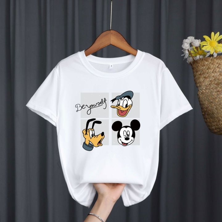 พร้อมส่ง-เสื้อยืดลายมิกกี้-เสื้อยืด-รุ่นใหม่-ใส่สบาย-ลายสวย-ผ้ายืด-เสื้อคอกลม