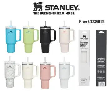 Original Stanley 40oz/1.1L Quengher H2.0 Tumbler With Straw Lids Stainless  Steel Coffee Termos Cup Car Mugs vacuum cup