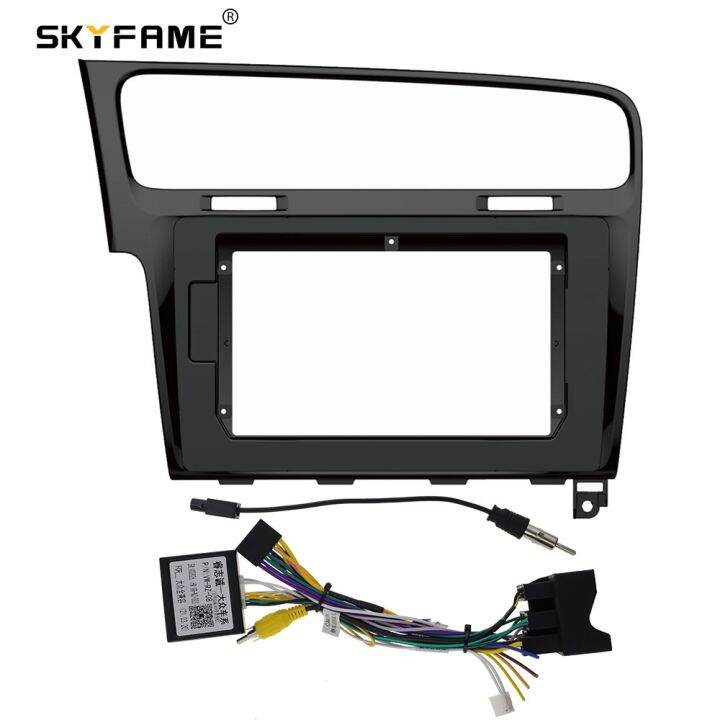 skyfame-car-frame-fascia-canbus-box-adapter-decoder-for-volkswagen-golf-7-7th-android-radio-dash-fitting-panel-kit