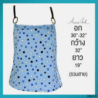 USED Anne Cole - Light Blue Polka Dot Swimming Top | เสื้อว่ายน้ำสีฟ้า สายเดี่ยว ลายจุด ชุดว่ายน้ำ ทรงใหญ่ วินเทจ น่ารัก แท้ มือสอง