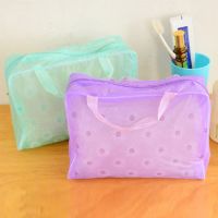 【cw】1PC Waterproof PVC Cosmetic Storage Bag Women Floral Transparent Wash Bag Home Travel Wash Compressed Shower Bag Organizerhot