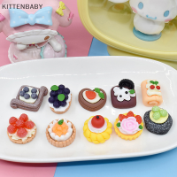 KITTENBABY เค้กชีวานจำลองแบบทำมือของตกแต่งบ้านตุ๊กตาของขวัญสำหรับเด็ก10ชิ้น