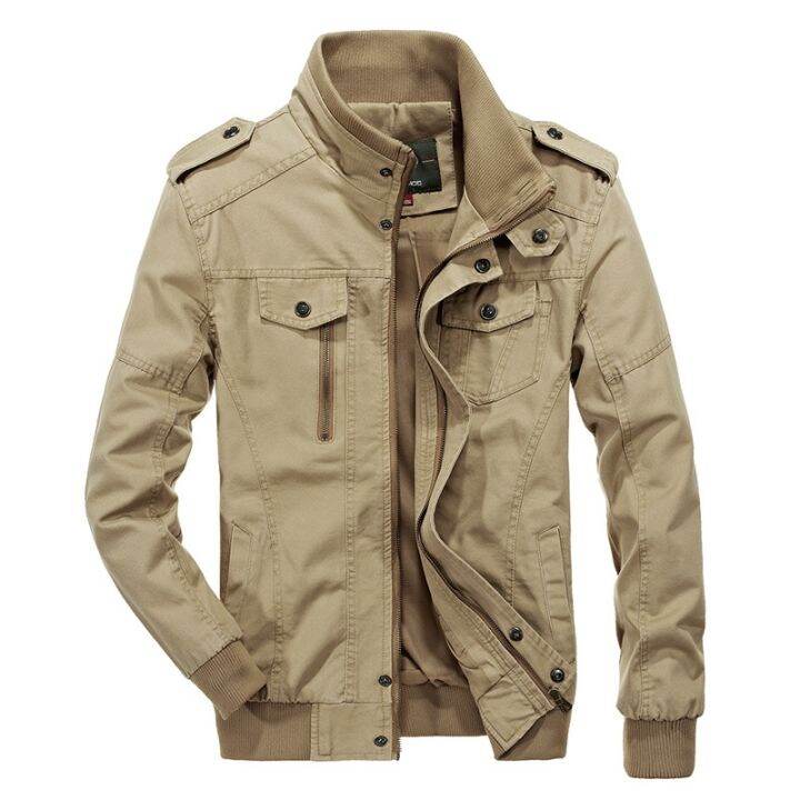 cod-cross-border-foreign-trade-aliexpress-mens-jacket-washed-cotton-thin-large-size