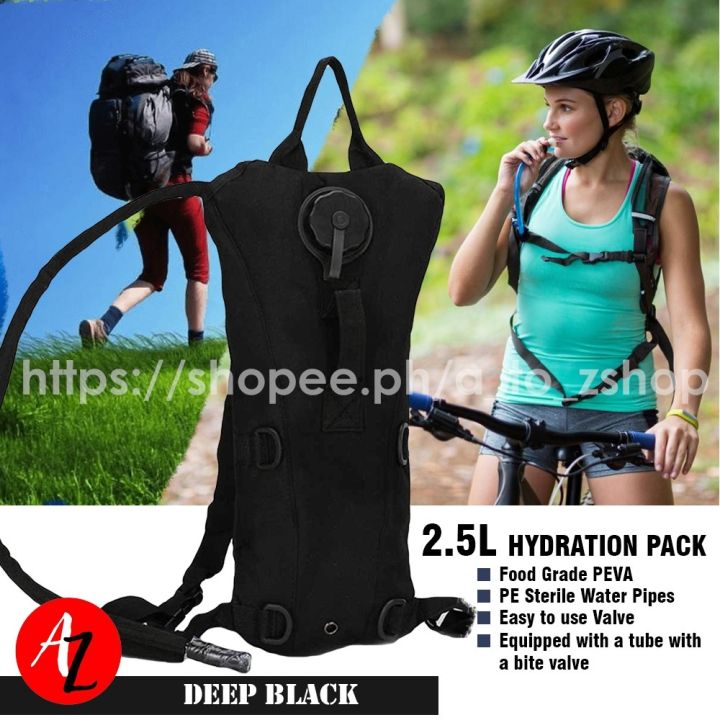 2.5 Liter Tactical Hydro Bag Hydration Pack Water Backpack With Bladder Lazada PH