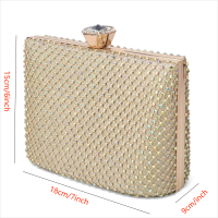 top●HOLILA Woman Top-handle Bag Party Clutch Wedding Bridal Handbag Banquet Dinner Evening Bag