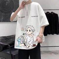 【100% Cotton M-8XL】Unisex summer boy wide-sleeved loose-fit T-shirt, soft and cool cotton mens and womens t-shirts of all sizes