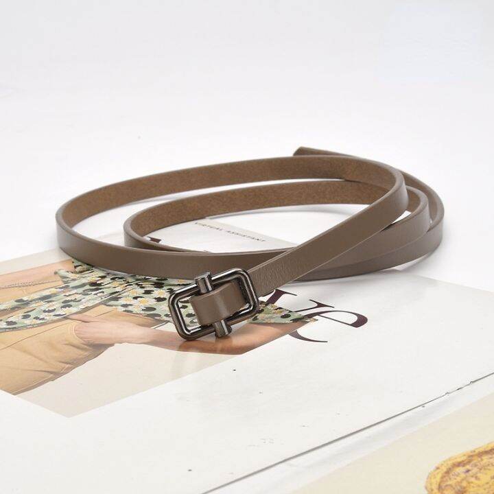 new-ladies-thin-belt-genuine-leather-knotted-cowhide-decorative-dress-waist