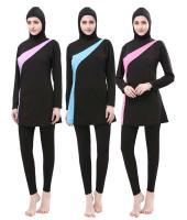 ใหม่ Burkini ผู้หญิงมุสลิมชุดว่ายน้ำเต็มปกชุดว่ายน้ำอิสลามเจียมเนื้อเจียมตัวฮิญาบ B Eachwear อาหรับชุดว่ายน้ำขนาดบวกว่ายน้ำ Sur สวมใส่