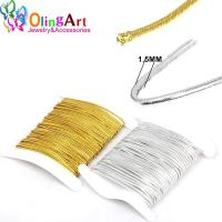 OlingArt 2M/6M 1.0Mm/1.5Mm/2.0Mm Benang Emas/Perak Warna Nilon Tali Kabel Elastis Kabel Garis DIY Membuat Perhiasan Gelang