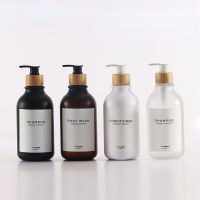 500ml Soap Dispenser Bottle Bathroom Shampoo Shower Gel Bottle Push Type Refillable Empty Glossy Bottle Kitchen Soap Dispenser Travel Size Bottles Con