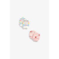 ถุงมือเด็กทารก Mothercare flower and striped cotton mitts - 2 pack ZB717