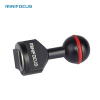 MINIFOCUS 1 Ball Adapter with Hot Shoe For Underwater Camera Arm Tray System Diving Photography Housing