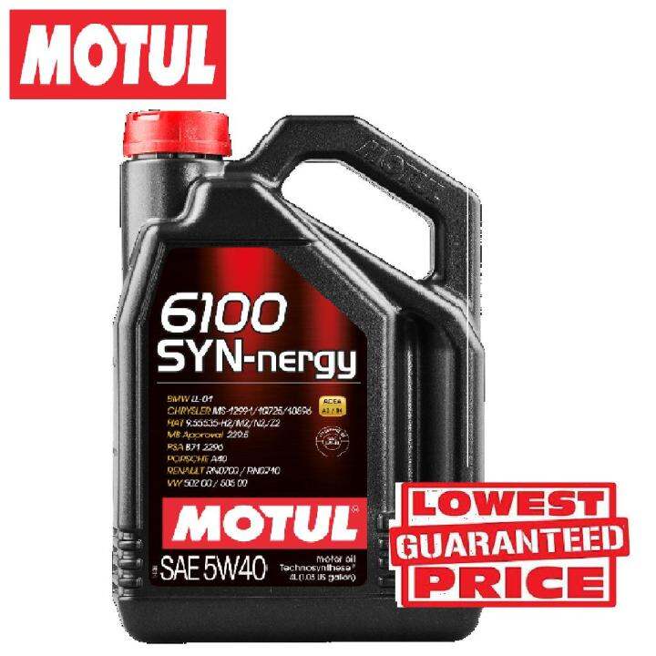 MOTUL 6100 SYN-nergy 5W40 5L Technosynthese Engine Oil | Lazada