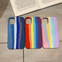 เคส สีรุ้งมาใหม่ เคสกำหยี่สำหรับรุ่นไอโฟน XS/S/XSMAX/XR/11PRO/11PROMAX/11/12 6.1/12PRO/12PROMAX/7P/8P/7/8/SE/6s/6