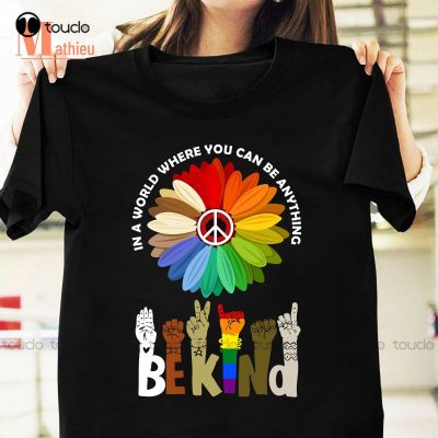 In A World Where You Can Be Anything Be Kind Vintage T-Shirt Be Kind Shirt Inspirational Shirt Peace Shirt Be Human Shirt Tshirt