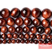 ❈№ wholesale Red Tiger Eye Round Beads 16 Pick Size 4 6 8 10 12mm For Bracelet Necklace Making -TEB02