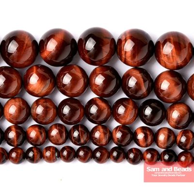 ❈№ wholesale Red Tiger Eye Round Beads 16 Pick Size 4 6 8 10 12mm For Bracelet Necklace Making -TEB02