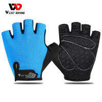 West Biking Cycling Gloves Half Finger Bicycle Bike Gloves Anti-slip Pad Man Women Sports Gloves