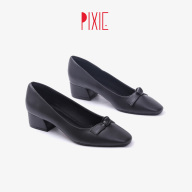 Giày Cao Gót 3cm Mũi Vuông Nơ Nhỏ Pixie X663 thumbnail