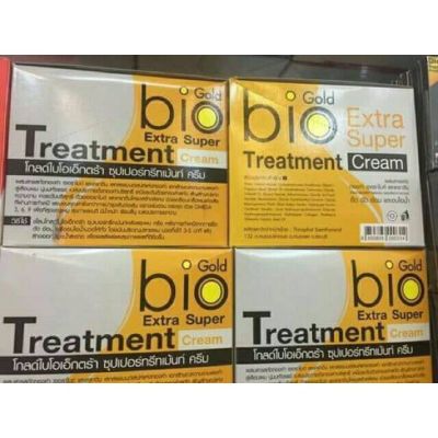 Bio Gold Extra Super Cream (30ml.) ทรีสเม้น ไบโอ หมักผม ซองทอง(ขายยกกล่อง)  1ก่รองมี24ชอง